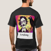 Halloween, Edgar Allen Poe, Raven, Nevermore T-shirt (Achterkant)