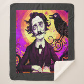 Halloween, Edgar Allen Poe, Raven, Nevermore Vlee Sherpa Deken (Voorkant)