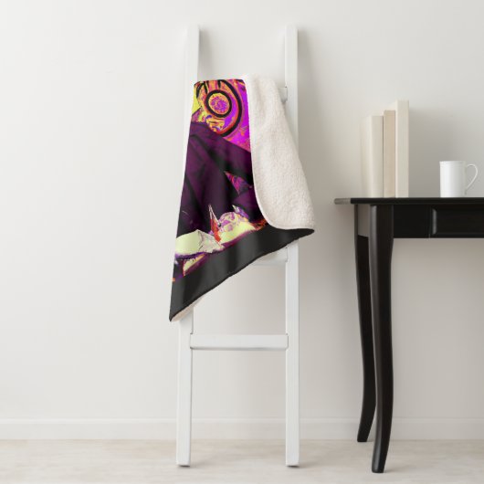 Halloween, Edgar Allen Poe, Raven, Nevermore Vlee Sherpa Deken (In situ)