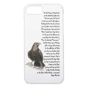 Halloween Edgar Allen Poe Raven Poem iPhone 8/7 Hoesje