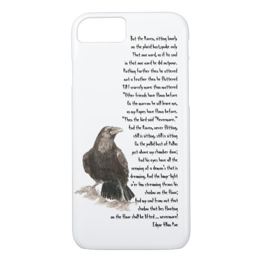 Halloween Edgar Allen Poe Raven Poem Case-Mate iPhone Case (Achterkant)