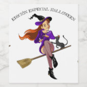 Halloween Edición especilal, pruebalo esquisito Wijn Etiket (Enkel label)