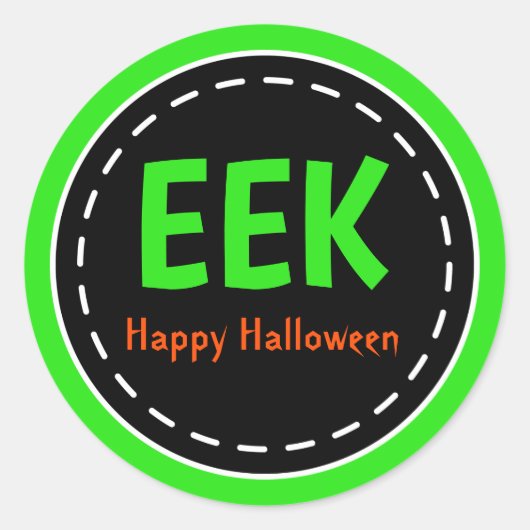 Halloween Eek Treat Party Stickers (Voorkant)