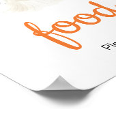 Halloween een beetje Boo Baby shower eten Poster (Hoek)