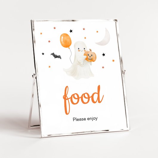 Halloween een beetje Boo Baby shower eten Poster