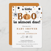 Halloween een beetje boo Baby shower uitnodiging (Voorkant / Achterkant)
