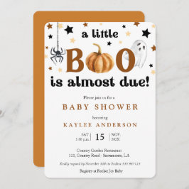 Halloween een beetje boo Baby shower uitnodiging