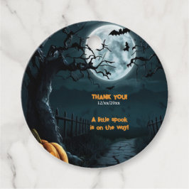 Halloween een beetje spook pompoen Baby shower Bedankjes Labels