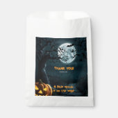 Halloween een beetje spook pompoen Baby shower Bedankzakje (Voorkant)