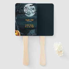 Halloween een beetje spook pompoen Baby shower Handwaaier