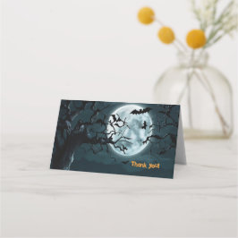 Halloween een beetje spook pompoen Baby shower Plaatskaartje