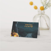 Halloween een beetje spook pompoen Baby shower Plaatskaartje (Voorkant)
