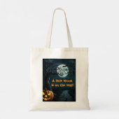 Halloween een beetje spook pompoen Baby shower Tote Bag (Achterkant)