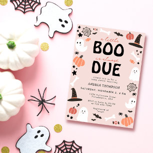 Halloween Een klein Boe is bijna aanstaande Baby S Kaart