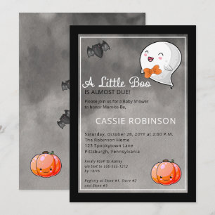 Halloween een Little Boo Ghost Boy Baby shower Kaart