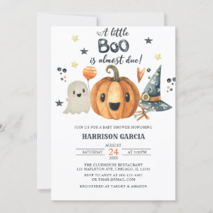 Halloween een Little Boo Pumpkin Baby shower Kaart