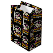 Halloween een Snoep per dag houdt de monsters weg Medium Cadeauzakje (Voorkant Gekanteld)