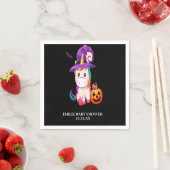 Halloween eenhoorn baby shower servet (Insitu)
