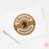 Halloween eenhoorn label (Envelop)