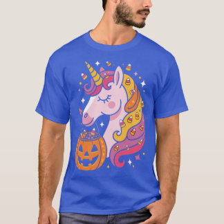 Halloween Eenhoorn Schattig grappig T-shirt