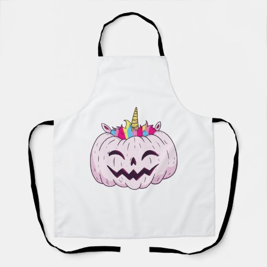 Halloween eenhoorn schort (Voorkant)