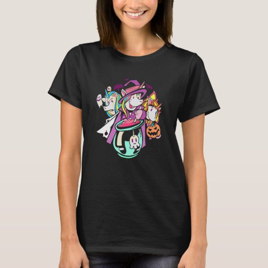 Halloween Eenhoorn T-shirt (Voorkant)