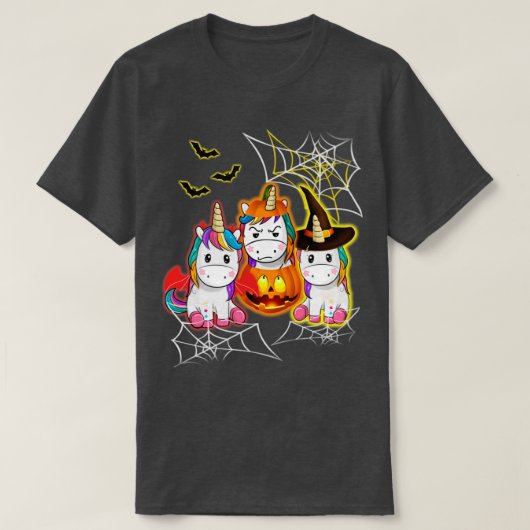 Halloween eenhoorn t-shirt (Design voorkant)