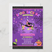 Halloween Eenhoorn Verjaardag Uitnodigen Halloween Kaart (Voorkant)