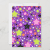 Halloween Eenhoorn Verjaardag Uitnodigen Halloween Kaart (Achterkant)