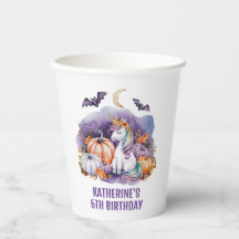 Halloween Eenhoorn Waterverf Verjaardagsfeest