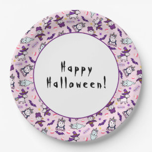 Halloween Eenhoorns Papieren Bordje