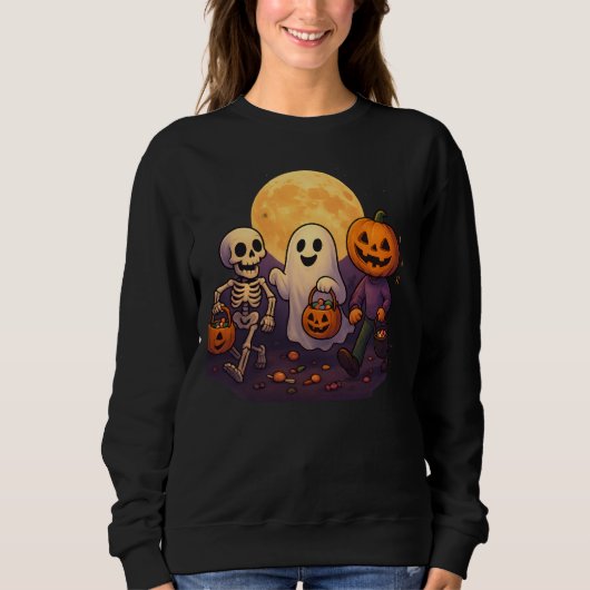 Halloween eenvoudige minimalistische unisex Vrouw Trui (Voorkant)