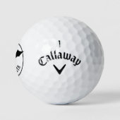 Halloween Eenvoudige Vliegende Vleermuizen Silhoue Golfballen (Logo)
