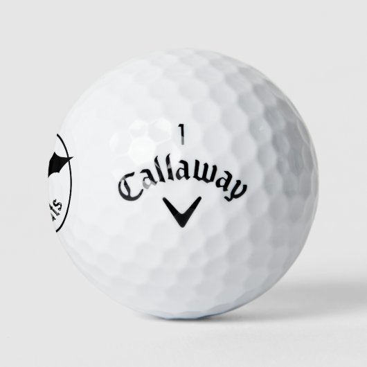 Halloween Eenvoudige Vliegende Vleermuizen Silhoue Golfballen (Logo)