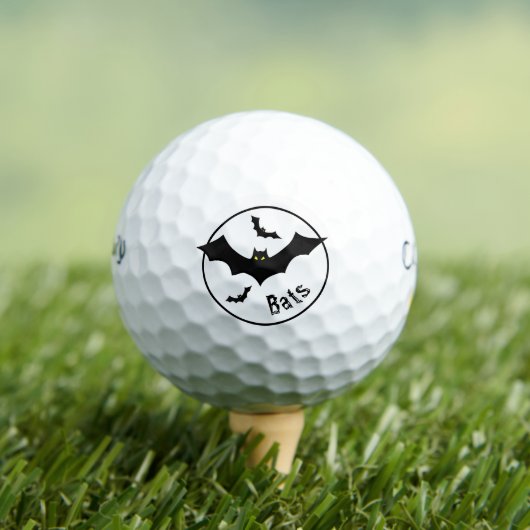 Halloween Eenvoudige Vliegende Vleermuizen Silhoue Golfballen (Insitu Shirt)