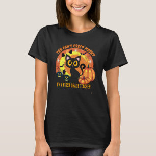 Halloween-eerste klas leraar-spooky-kleuterschool t-shirt