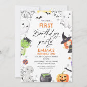 Halloween Eerste verjaardagsfeestje 1e verjaardag  Kaart (Voorkant)