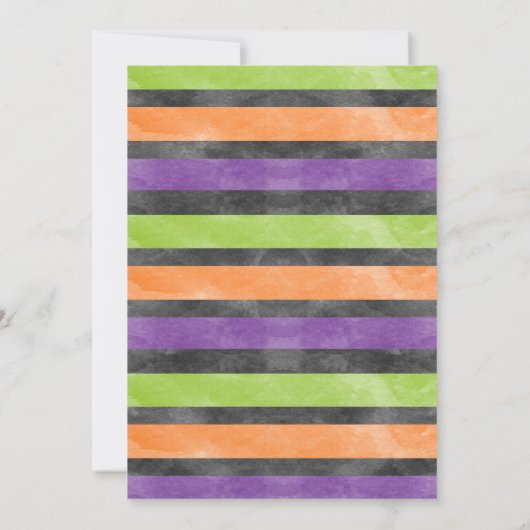 Halloween Eerste verjaardagsfeestje 1e verjaardag  Kaart (Achterkant)