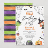 Halloween Eerste verjaardagsfeestje 1e verjaardag  Kaart (Voorkant / Achterkant)