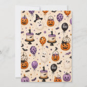 Halloween Eerste Verjaardagsfeestje Kaart (Achterkant)