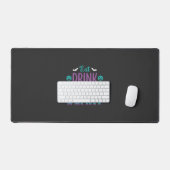 Halloween Eet, Drink En Wees Bang Ontwerp Bureaumat (Keyboard & Muis)