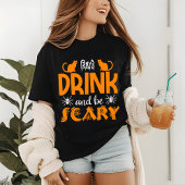 Halloween eet Drink en wees eng Tri-Blend Shirt