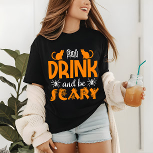 Halloween eet Drink en wees eng Tri-Blend Shirt