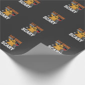Halloween Eet Drink Wees eng Geest Design_1 Cadeaupapier (Hoek)