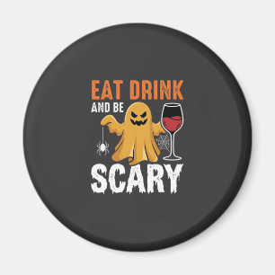 Halloween Eet Drink Wees Eng Geest Design_1 Magneet