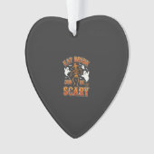 Halloween Eet Drink Wees Eng Geest Design_1 Ornament (voorkant)