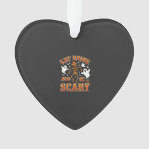 Halloween Eet Drink Wees Eng Geest Design_1 Ornament