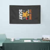 Halloween Eet Drink Wees Eng Geest Ontwerp_1 Spandoek (Beurs)