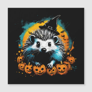 Halloween Egel en pompoenen schattig