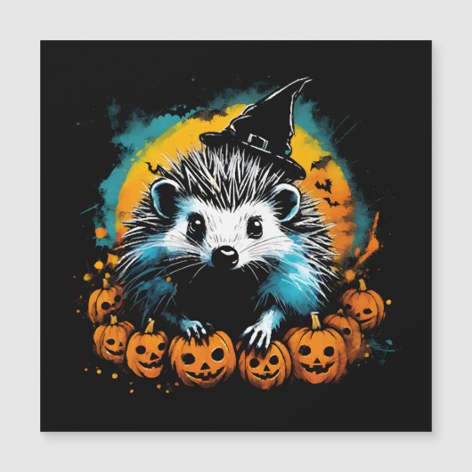 Halloween Egel en pompoenen schattig (Voorkant)